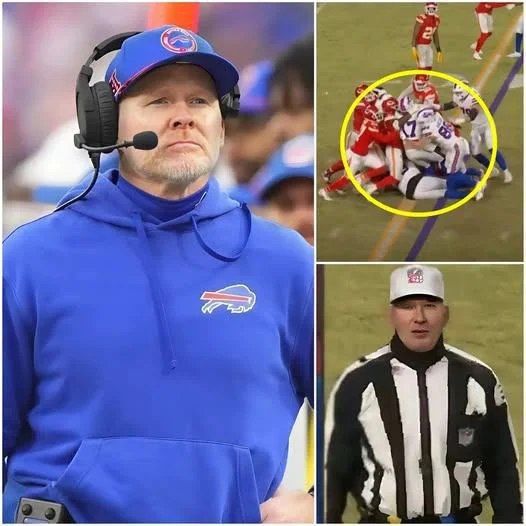 🛑 Coach Sean Mcdermott asked the NFL to review the referee’s decisions on two missed calls: Suspects Kansas Conspiracy to Oust Buffalo Bills