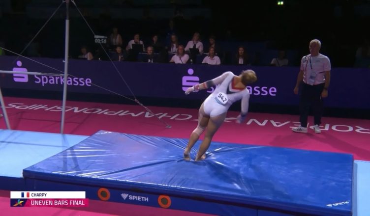 Gymnast Lorette Charpy Collapses After Shocking Injury Moments After Nailing Her Final Routine!.