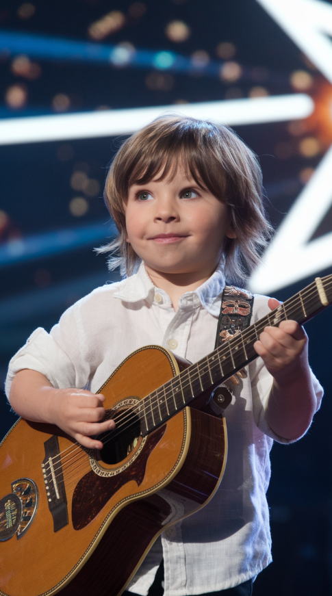 No one saw this coming, When this first grader took the stage and started singing a Johnny Cash classic, the entire audience was left in shock, His deep, soulful voice and flawless delivery sent chills through the crowd, leaving even the judges speechless