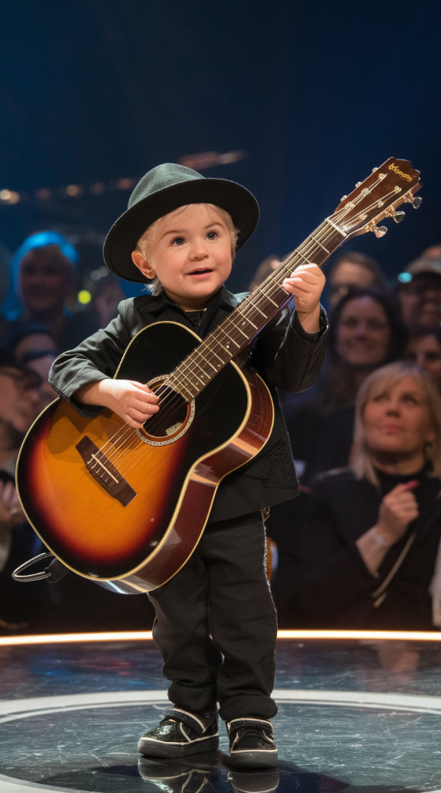 Nobody saw this coming, a tiny first grader steps onto the stage, grips the mic, and then, BOOM The second he starts singing a Johnny Cash classic, the entire room falls silent in sheer amazement, His voice, Unbelievably deep, soulful, and way beyond his years, The judges were stunned, the audience was on their feet, and you have to hear this to believe it